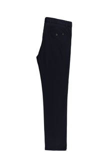 Koyu Lacivert Regular Fit Likralı Kanvas / Chino Pantolon