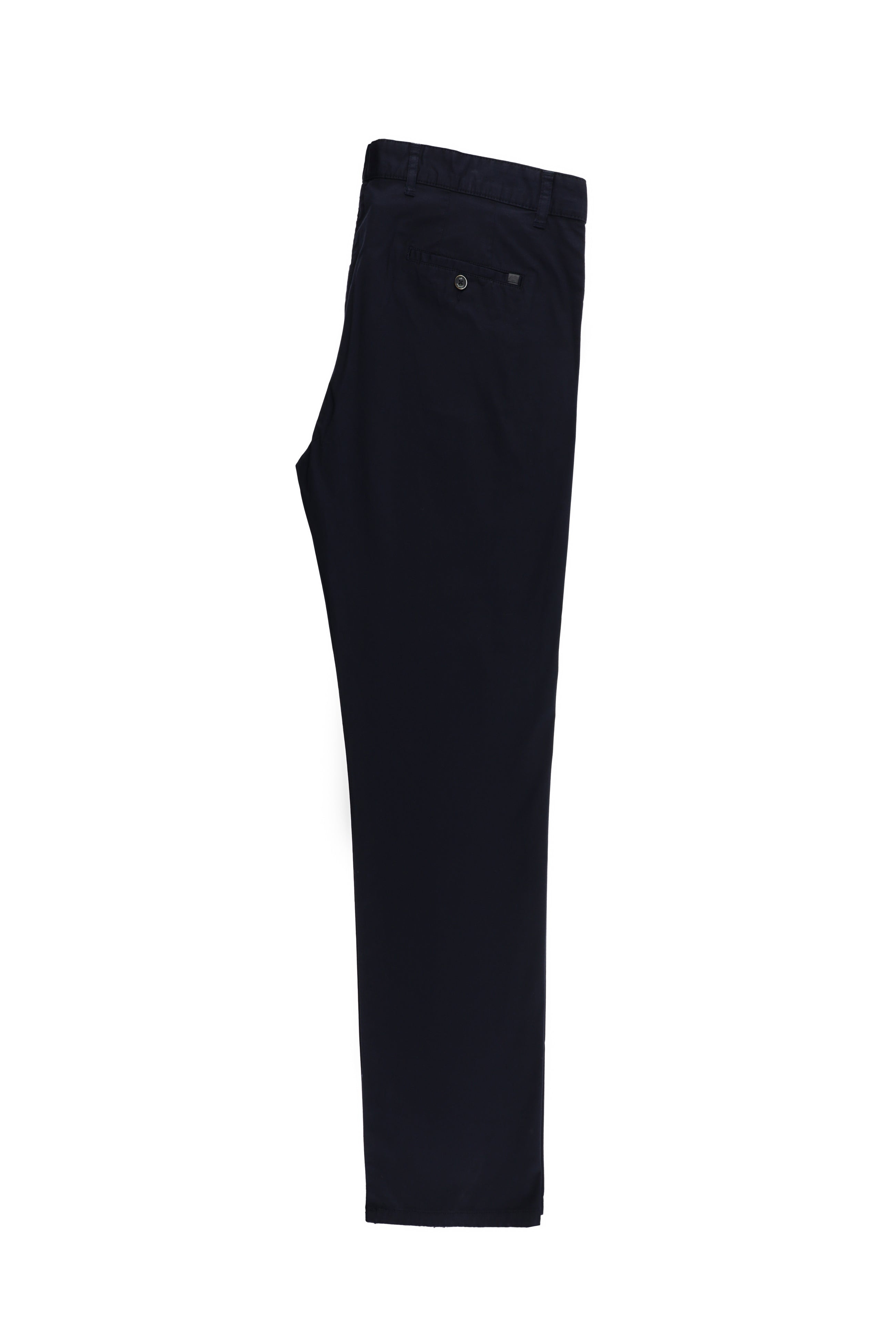Koyu Lacivert Regular Fit Likralı Kanvas / Chino Pantolon