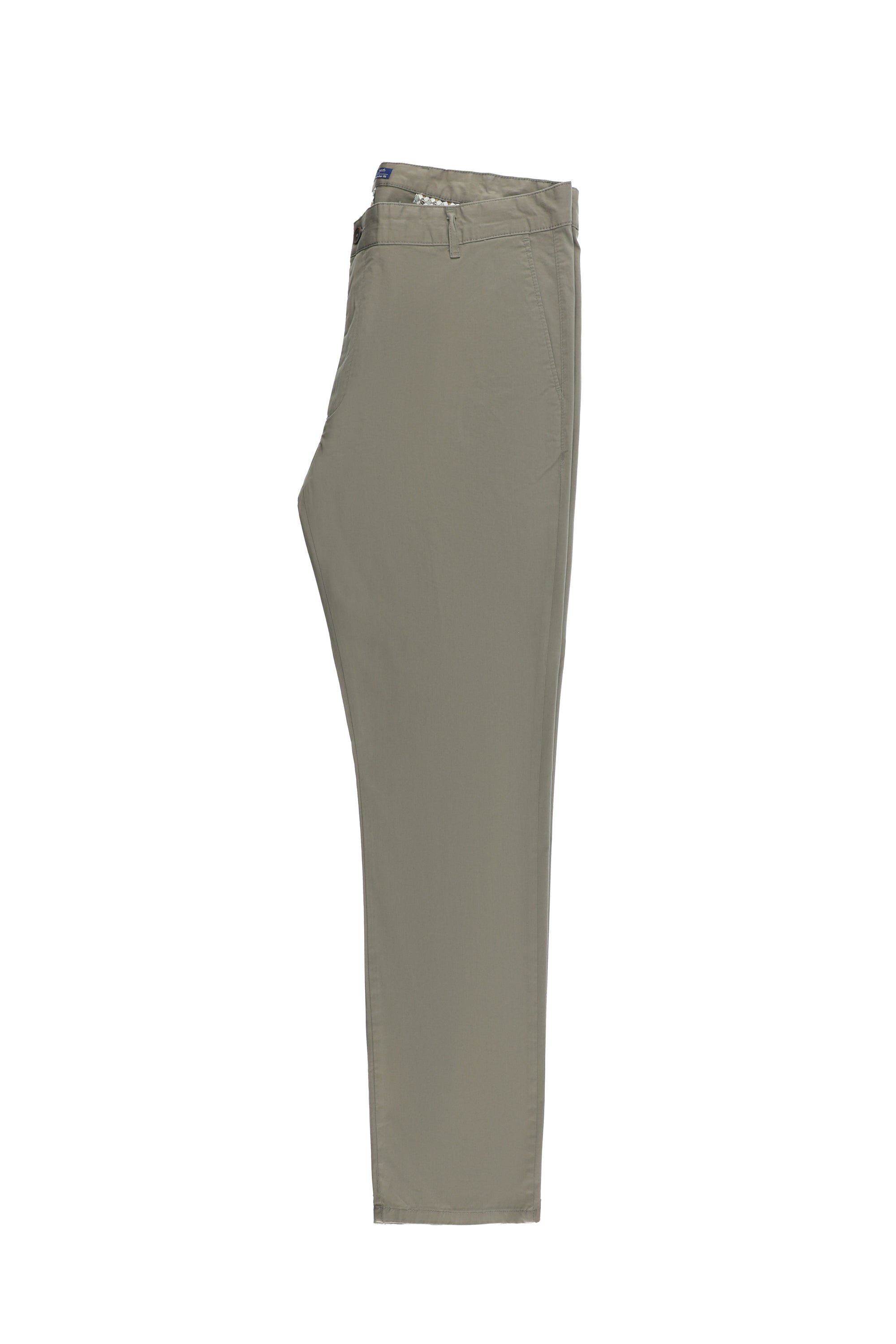 Koyu Vizon Regular Fit Likralı Kanvas / Chino Pantolon