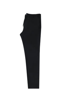 Siyah Regular Fit Standart Kesim Beli Lastikli ?pli Likral? Pantolon-Abdullah Ki??l?