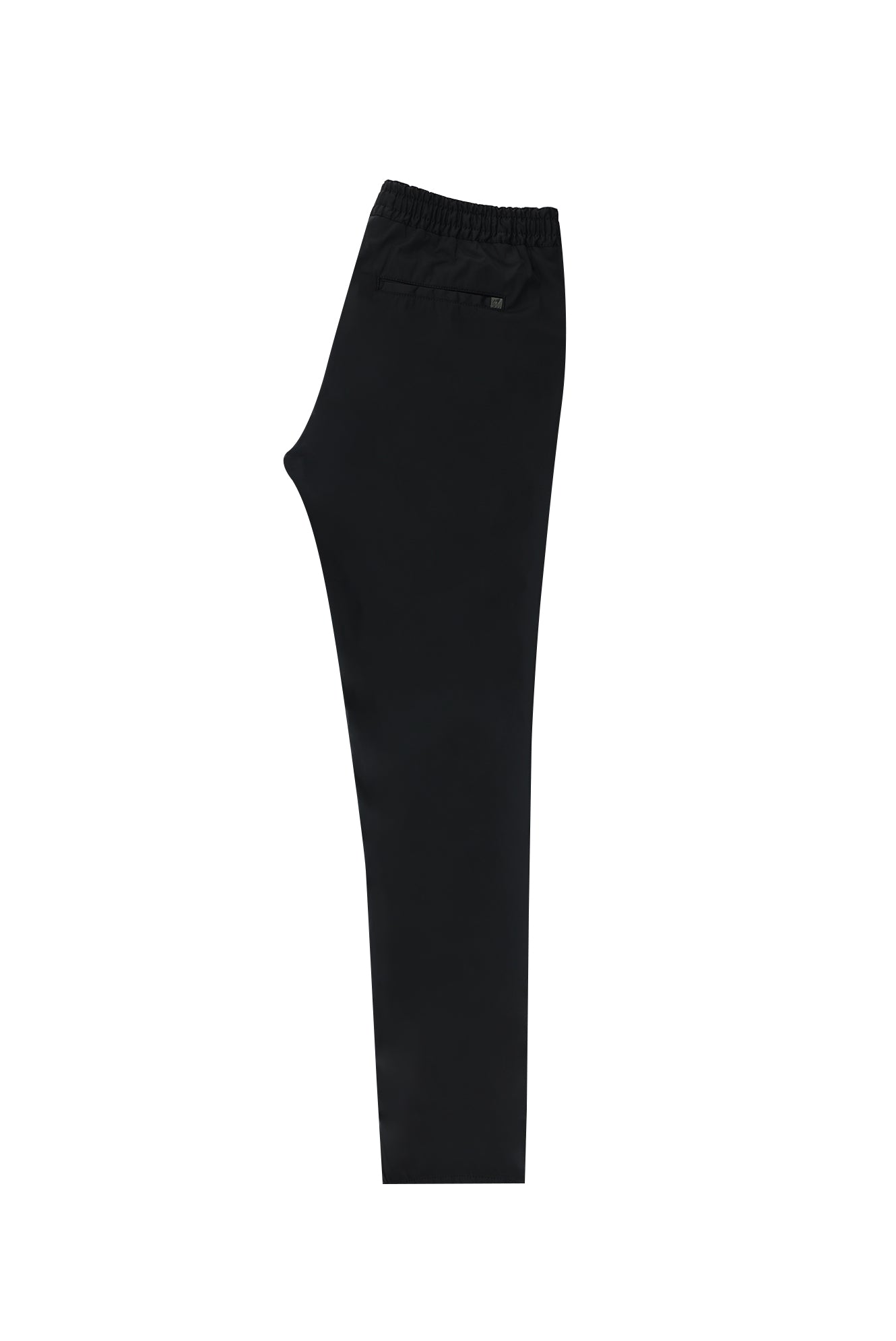 Siyah Regular Fit Beli Lastikli İpli Likralı Pantolon