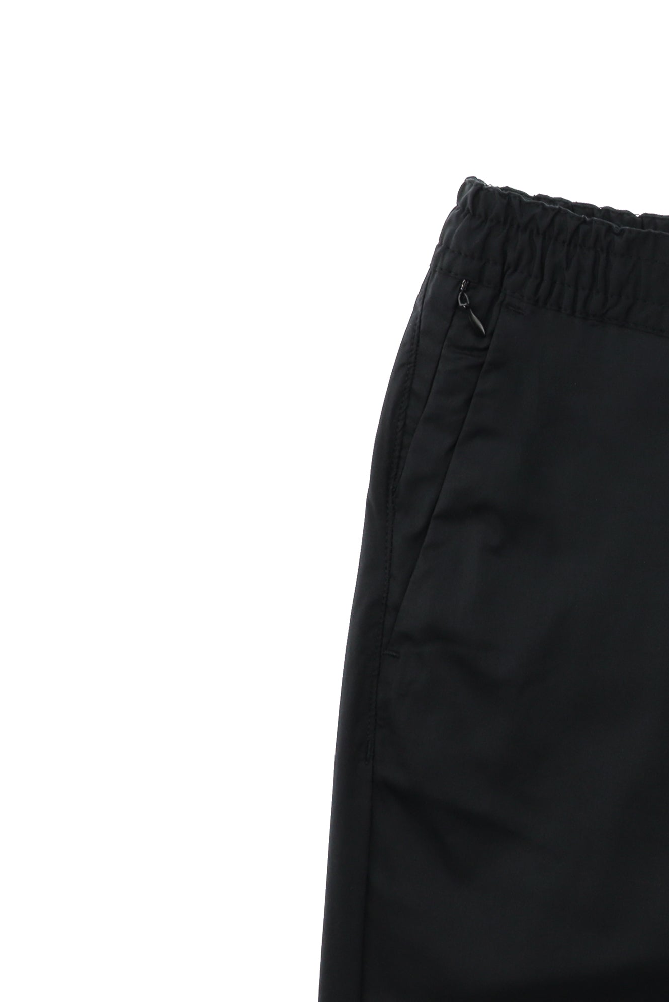 Siyah Regular Fit Beli Lastikli İpli Likralı Pantolon
