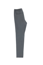 Orta Füme Slim Fit Dar Kesim Beli Lastikli İpli Likralı Pantolon