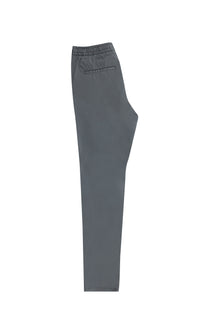 Orta Füme Slim Fit Dar Kesim Beli Lastikli İpli Likralı Pantolon