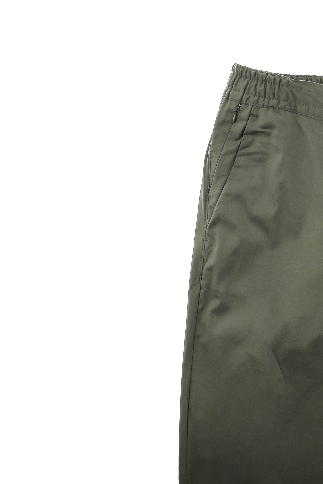 Açık Haki Slim Fit Dar Kesim Beli Lastikli İpli Likralı Pantolon