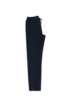 Orta Lacivert Regular Fit Beli Lastikli İpli Pantolon