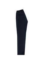Orta Lacivert Regular Fit Beli Lastikli İpli Pantolon