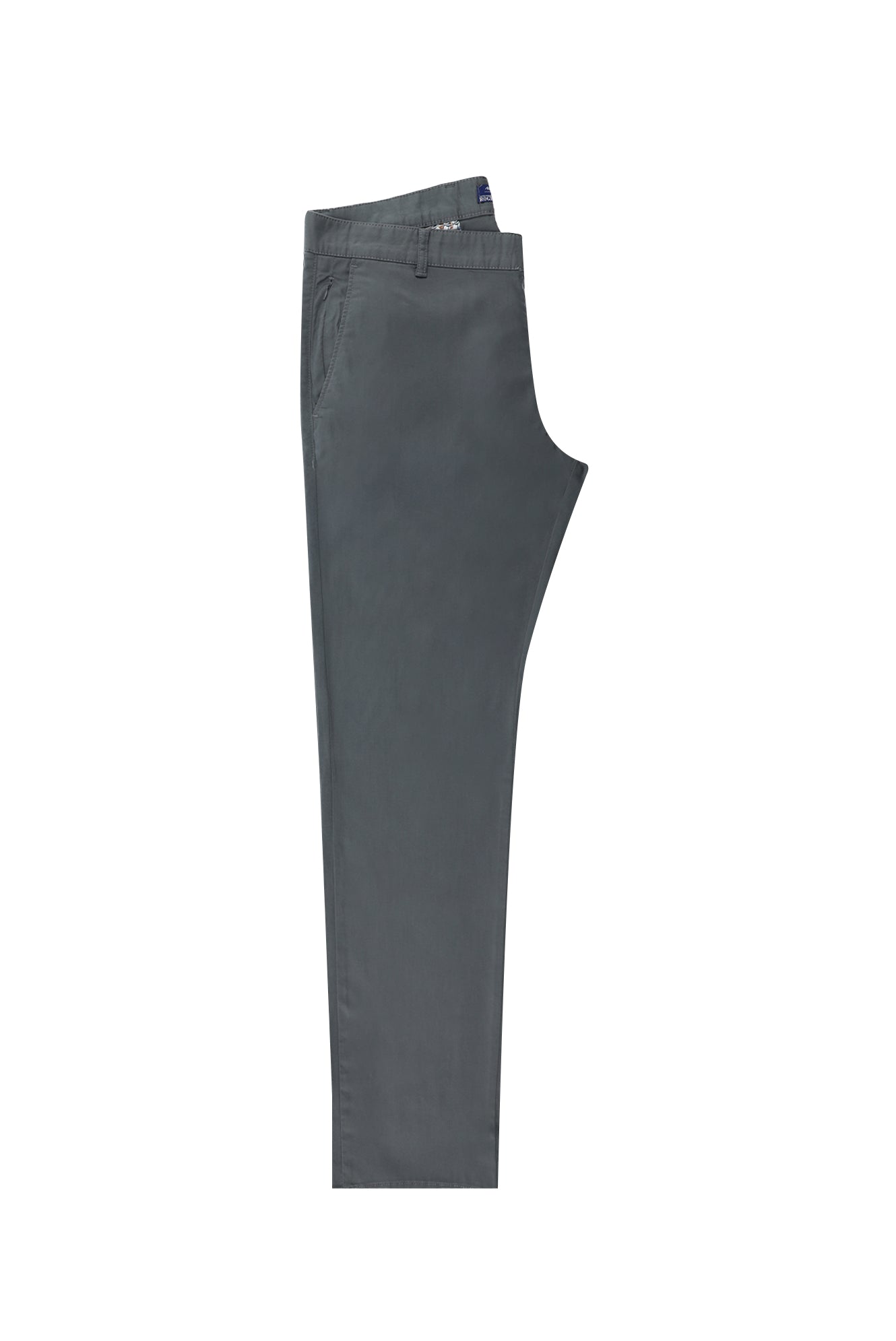 Orta Füme Regular Fit Likralı Kanvas / Chino Pantolon