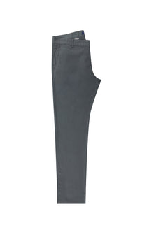 Orta Füme Regular Fit Likralı Kanvas / Chino Pantolon