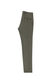 Orta Haki Regular Fit Likralı Kanvas / Chino Pantolon