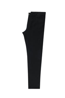 Siyah Regular Fit Standart Kesim Keten Kanvas / Chino Pantolon-Abdullah Ki??l?