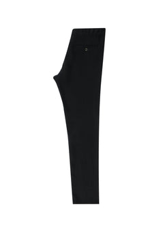 Siyah Regular Fit Standart Kesim Keten Kanvas / Chino Pantolon-Abdullah Ki??l?