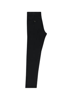 Siyah Regular Fit Standart Kesim Keten Kanvas / Chino Pantolon-Abdullah Ki??l?