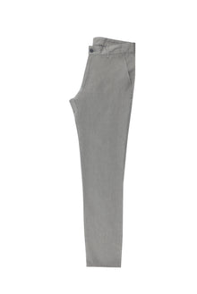 Orta Gri Regular Fit Standart Kesim Keten Kanvas / Chino Pantolon-Abdullah Ki??l?