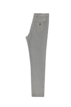 Orta Gri Regular Fit Standart Kesim Keten Kanvas / Chino Pantolon-Abdullah Ki??l?