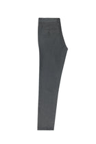 Koyu Füme Slim Fit Dar Kesim Keten Kanvas / Chino Pantolon