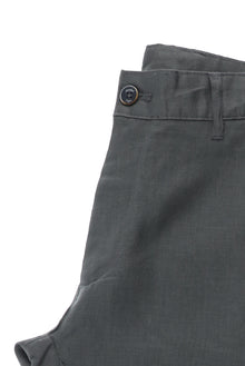 Koyu Füme Slim Fit Dar Kesim Keten Kanvas / Chino Pantolon-Abdullah Ki??l?