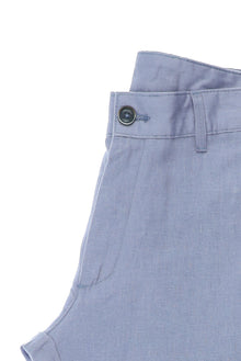 Açık Mavi Slim Fit Dar Kesim Keten Kanvas / Chino Pantolon