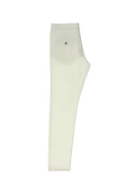 Beyaz Regular Fit Standart Kesim Keten Kanvas / Chino Pantolon-Abdullah Ki??l?