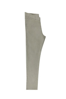 Krem Slim Fit Dar Kesim Keten Kanvas / Chino Pantolon