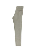 Krem Regular Fit Keten Kanvas / Chino Pantolon