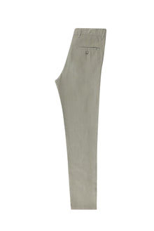 Krem Regular Fit Keten Kanvas / Chino Pantolon