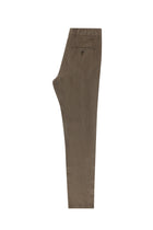 Koyu Vizon Regular Fit Standart Kesim Keten Kanvas / Chino Pantolon-Abdullah Ki??l?