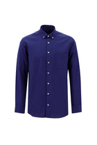 Koyu Lacivert Uzun Kol Regular Fit Pamuk Gömlek