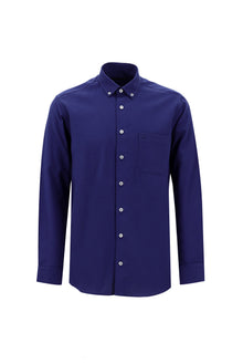 Koyu Lacivert Uzun Kol Regular Fit Pamuk Gömlek