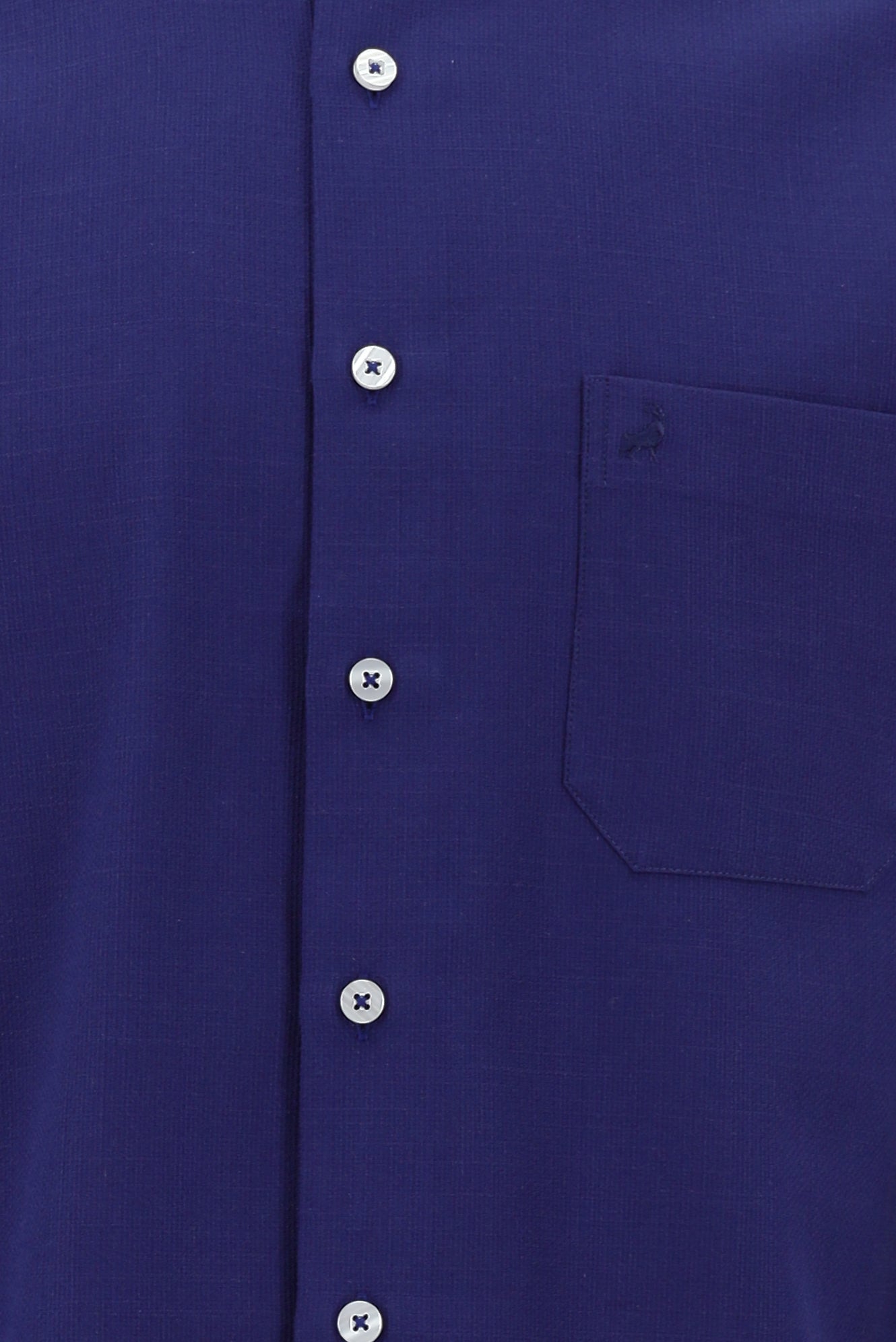 Koyu Lacivert Uzun Kol Regular Fit Pamuk Gömlek