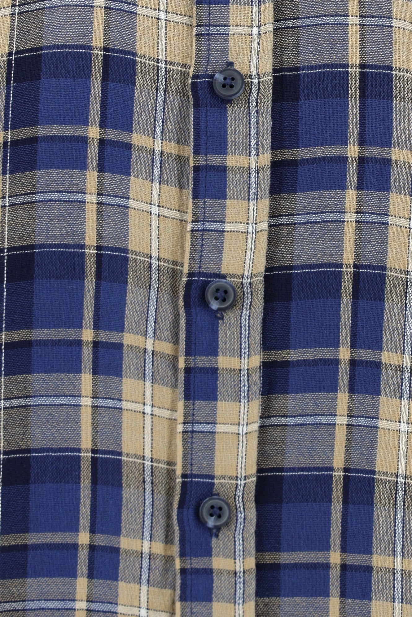 Açık Kahve  Kısa Kol Regular Fit Ekose Spor Pamuk Gömlek