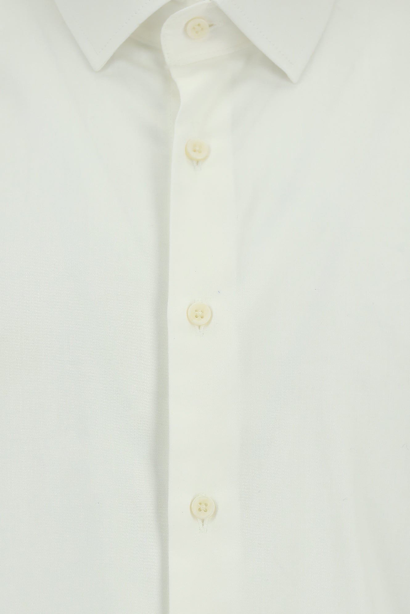 Beyaz Uzun Kol Slim Fit Dar Kesim Klasik Pamuklu Gömlek