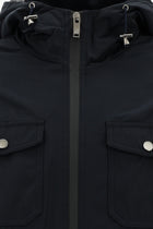 Koyu Lacivert Kapüşonlu Mevsimlik Spor Mont