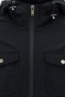 Koyu Lacivert Kapüşonlu Mevsimlik Spor Mont