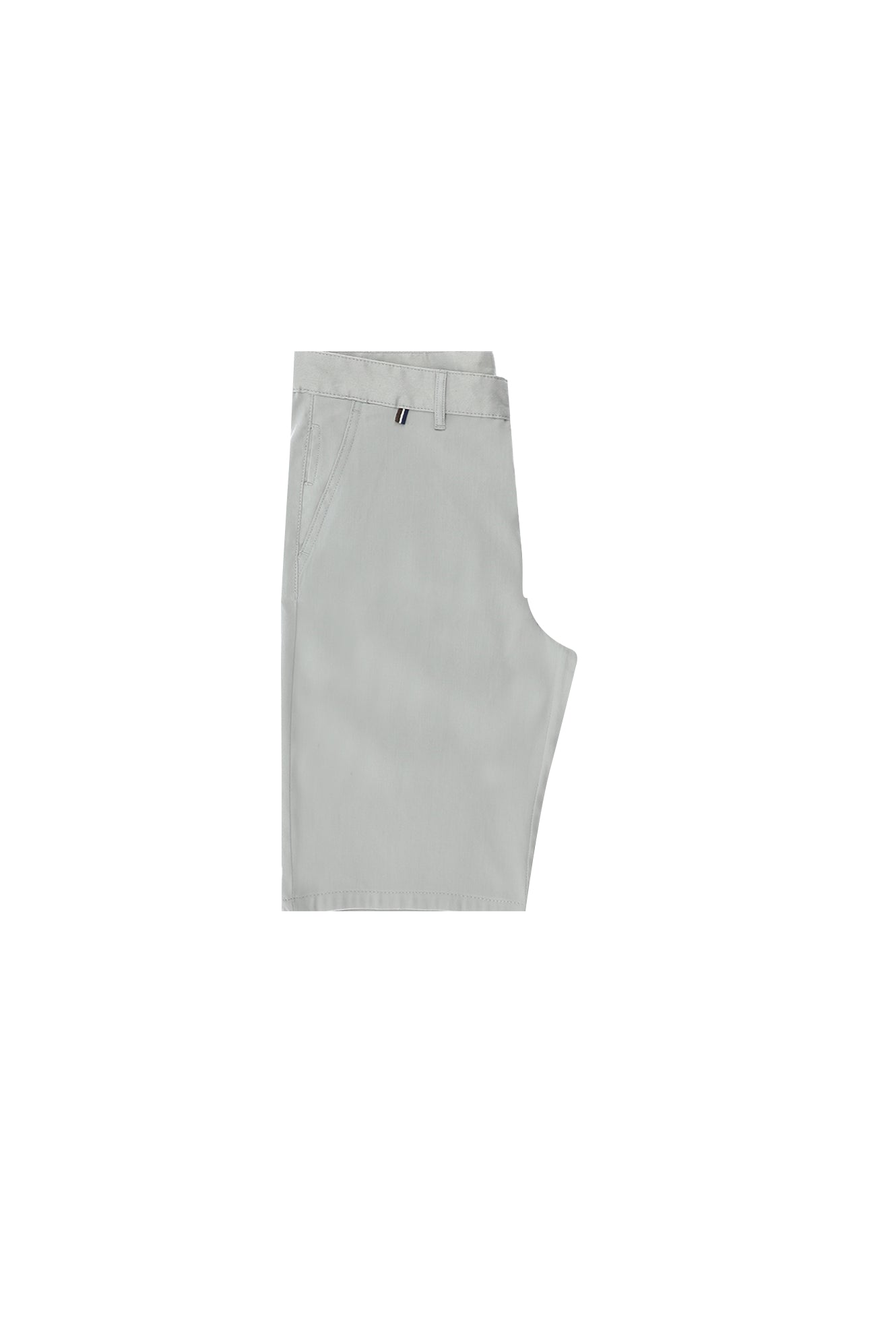 Orta Gri Regular Fit Bermuda Keten Şort