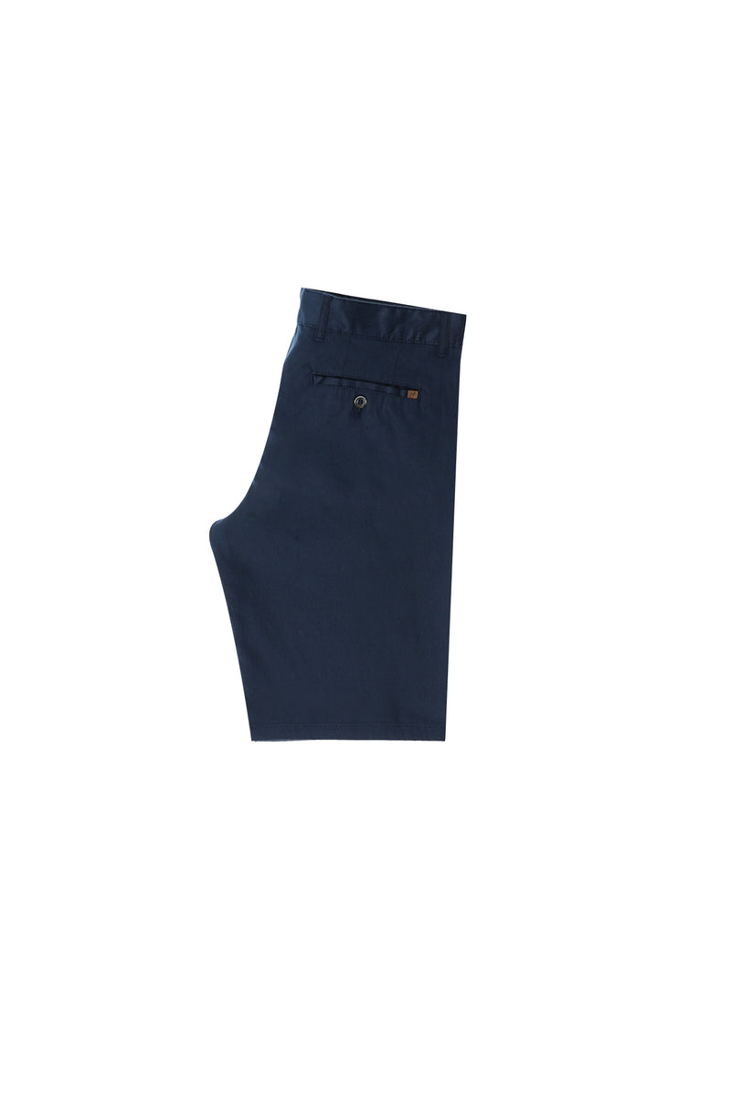 Koyu Lacivert Regular Fit Bermuda Keten Şort