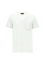Kırık Beyaz Bisiklet Yaka Regular Fit Desenli Pamuk T-shirt