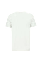 Kırık Beyaz Bisiklet Yaka Regular Fit Baskılı Pamuk T-shirt