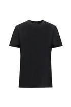 Siyah Bisiklet Yaka Slim Fit Dar Kesim T-shirt