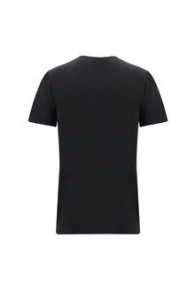 Siyah Bisiklet Yaka Slim Fit Dar Kesim T-shirt