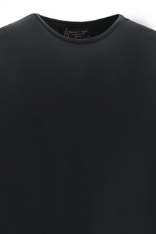 Siyah Bisiklet Yaka Slim Fit Dar Kesim T-shirt