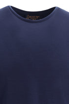 Siyah Lacivert Bisiklet Yaka Slim Fit Dar Kesim T-shirt