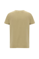 Orta Kahve Bisiklet Yaka Slim Fit Dar Kesim T-shirt