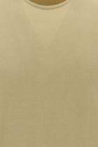 Orta Kahve Bisiklet Yaka Slim Fit Dar Kesim T-shirt