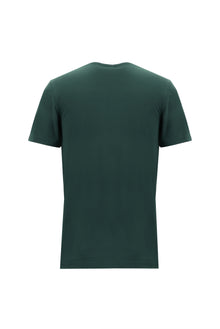 Koyu Yeşil Bisiklet Yaka Slim Fit Dar Kesim T-shirt