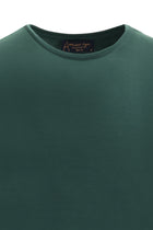 Koyu Yeşil Bisiklet Yaka Slim Fit Dar Kesim T-shirt