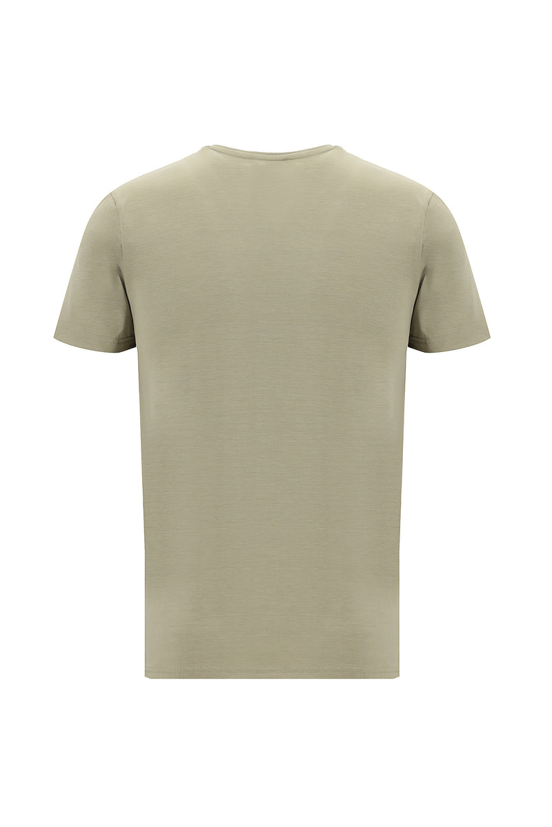 Orta Vizon Bisiklet Yaka Slim Fit Dar Kesim T-shirt-Abdullah Ki??l?