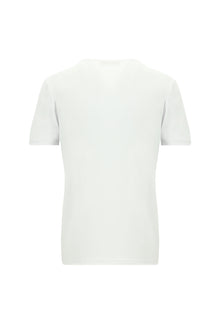 Beyaz Bisiklet Yaka Slim Fit Dar Kesim T-shirt