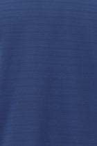 Koyu Mavi  Bisiklet Yaka Slim Fit Dar Kesim Desenli Merserize Pamuk T-shirt