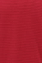 Vişne Bisiklet Yaka Slim Fit Dar Kesim Desenli Merserize Pamuk T-shirt